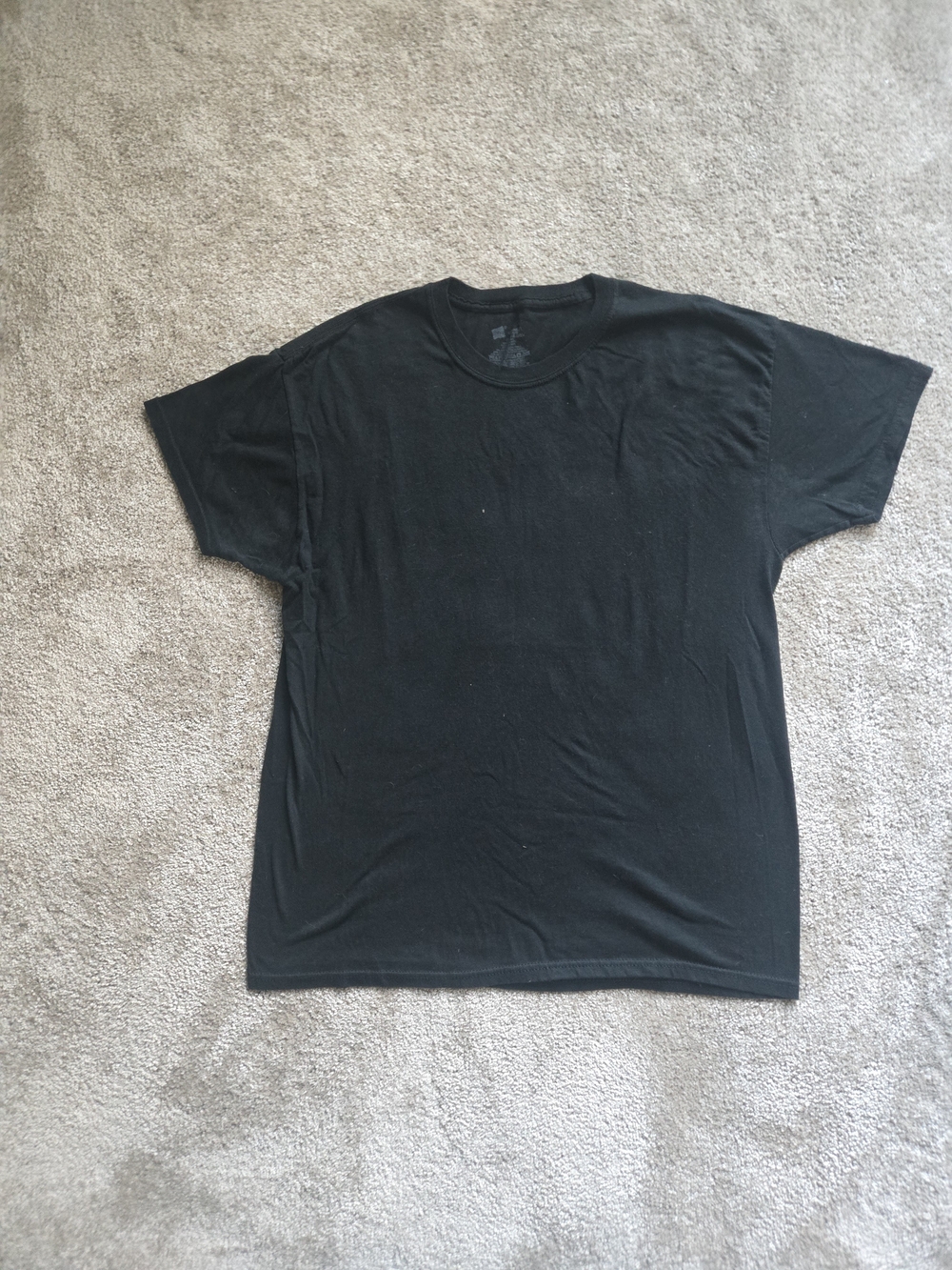 Classic Black Crew Neck T-Shirt - Men's